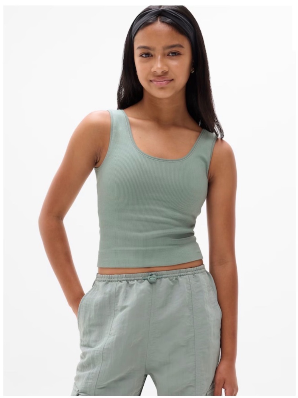 NEW Athleta Girls Rise Above Crop Tank